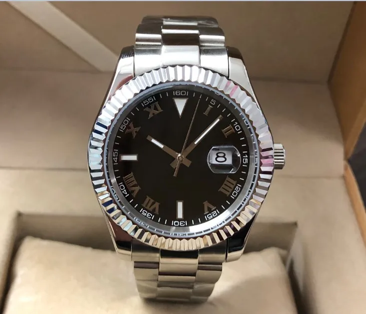 Сапфировое стекло 40 мм GEERVO черный циферблат Азиатский автоматический механизм