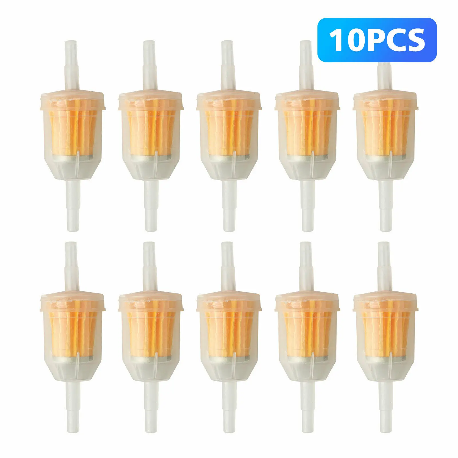 

10pcs Universal Inline Gas/Fuel Filter 6MM-8MM 1/4" For Lawn Mower Small Engine Auto Accessories Motorcycle Accessories Oil Filt