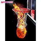 GATYZTORY Новое поступление 5D DIY алмазная живопись искусство полный квадраткруглый Баскетбол Алмазная вышивка наборы украшения дома