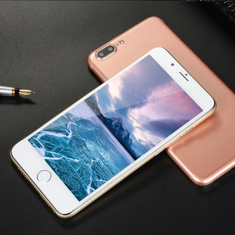 Глобальный язык 5 &quotдюймовый Android OS смартфон 7Plus смарт мобильный телефон Лицо ID