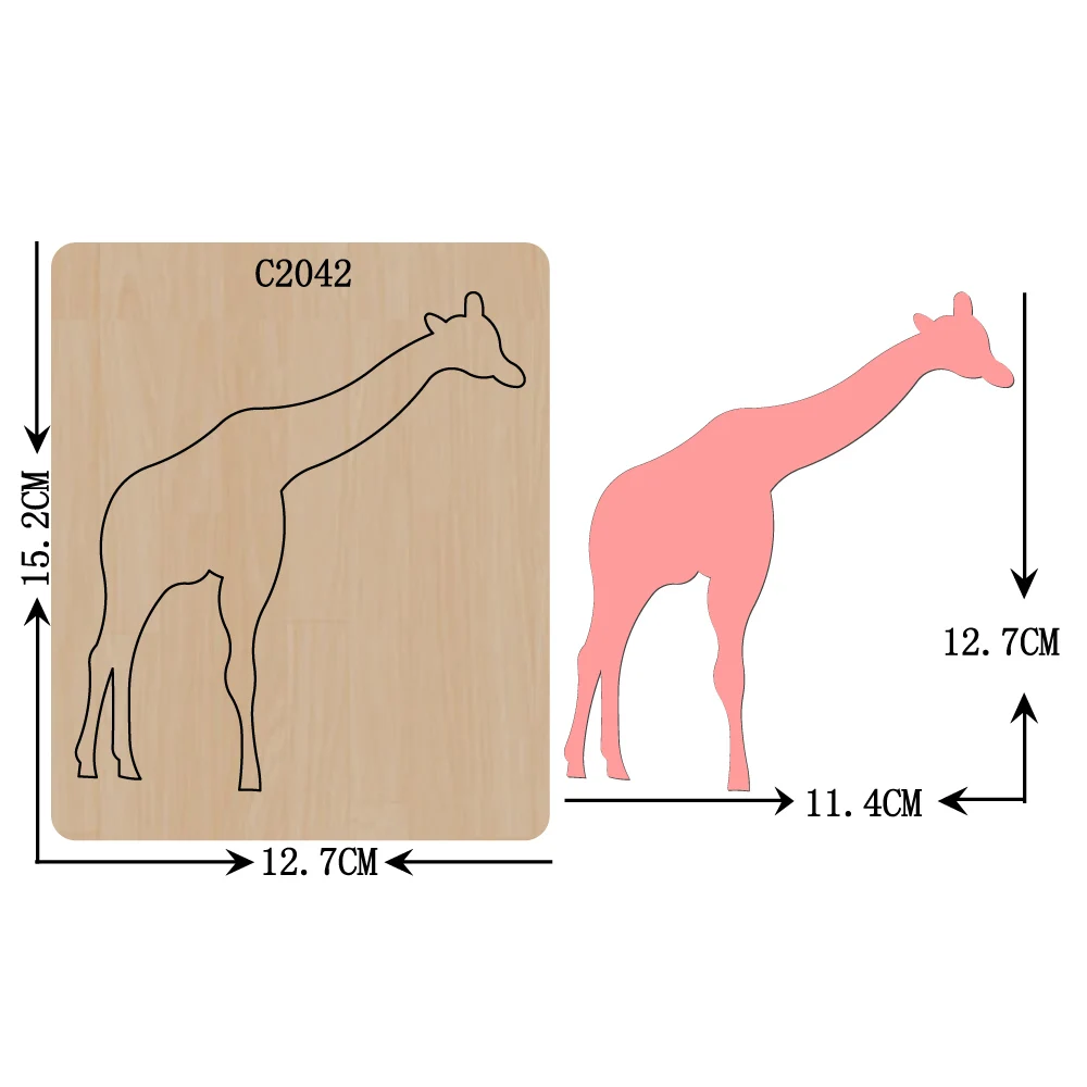 Новые деревянные штампы в виде жирафа для скрапбукинга C2042|dies scrapbooking|die cut diesdies die |