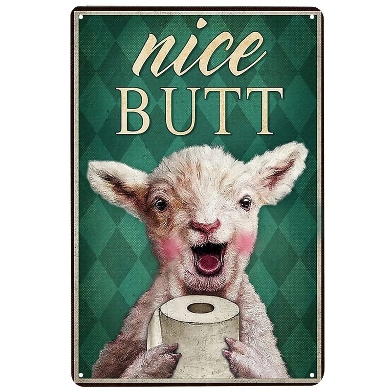 

Nice sheep lover printed Metal Signs Retro Tin Signs Funny Poster Decor for Bar Pub Club Decoration for Living Room Home