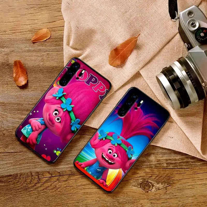 Маковым принтом и рисунками троллей костюм для huawei Y6 Y7 2018 Y9 Prime 2019 Коврики 10 20 Pro Nova2