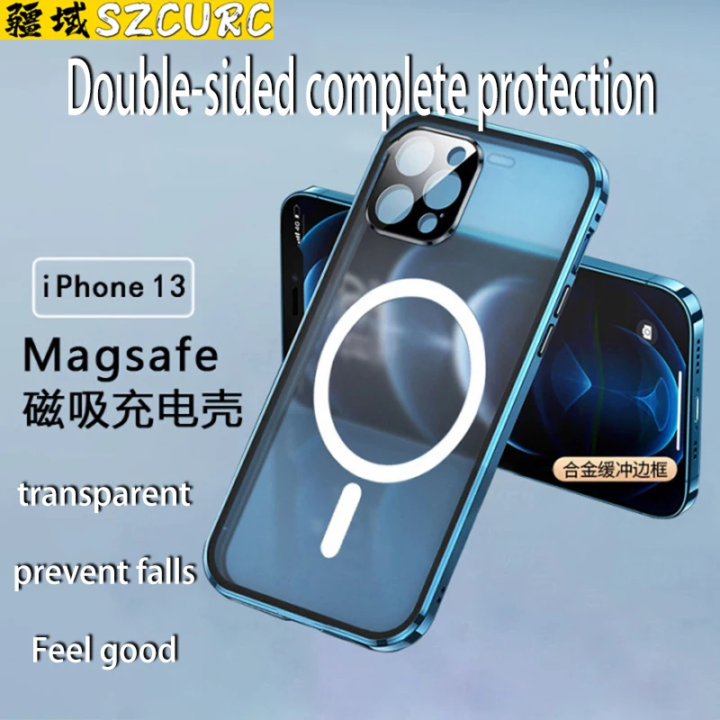 Cena Dla IPhone 13 Pro Max Case. Nowa Torba Ochronna 360 ° IPhone 12 Magsafe Magnetyczna ładowarka Magnetyczna Adsorpcja Obudowa Telefonu