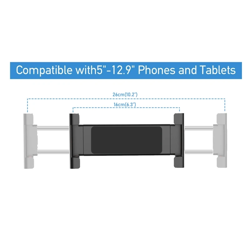 

360 Swivel Adjustable Angle Desk Mount Stand Holder for 5-13\" Cellphone Tablet