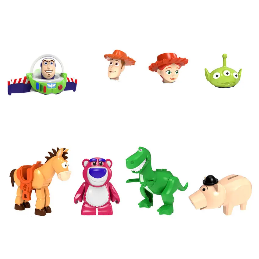 Конструктор Toy Story 4 Базз Лайтер Вуди Джесси чужой Даки Бо Пип-модель конструктор