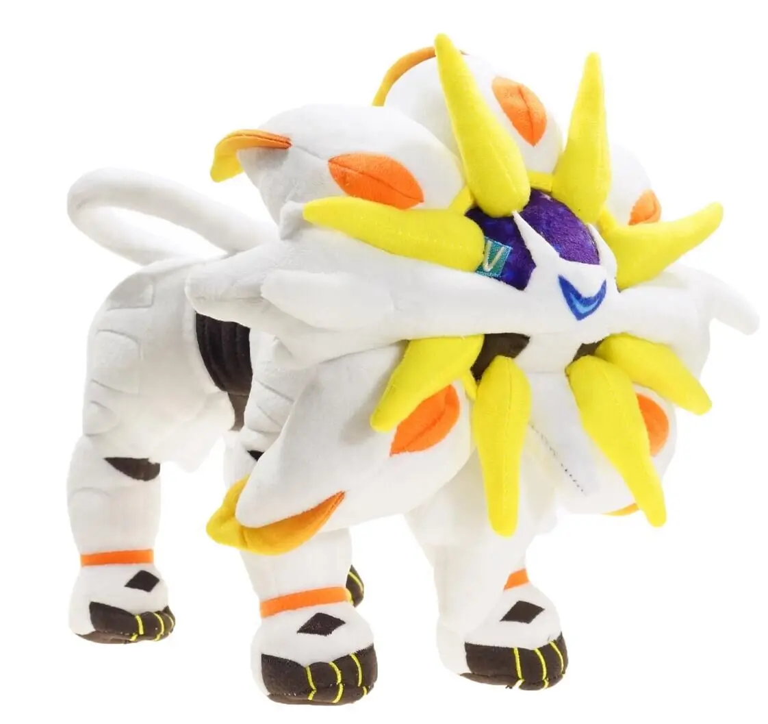 Mu&ntilde;ecos de peluche coleccionables de Pokemon Solgaleo, mu&ntilde;ecos de monstruo del sol, anime, juguetes de elfo para mascotas, regalos de cumplea&ntilde;os, regalos de navidad-0