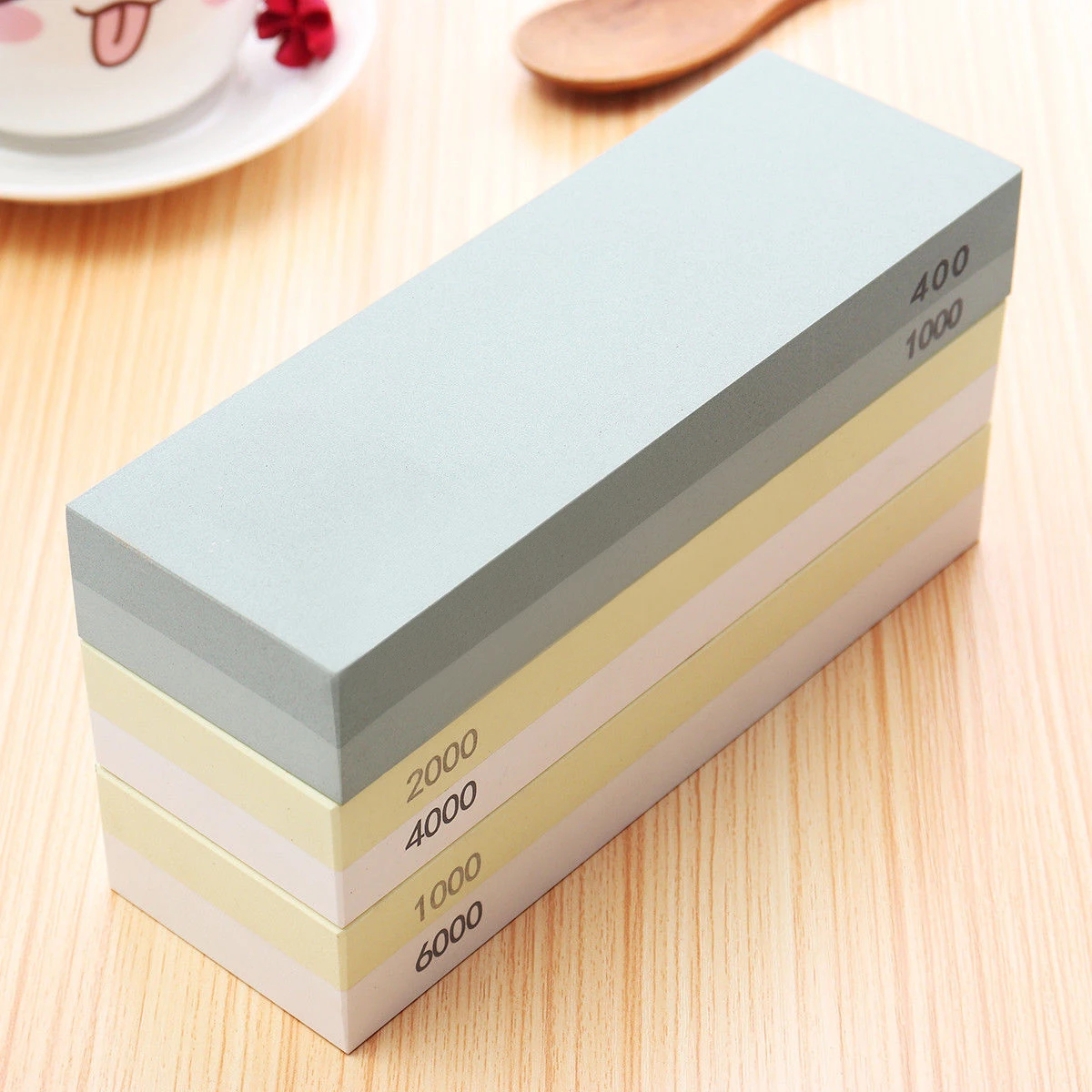 

400-1500 Grit Razor Sharpener Fine Sharpening Double-Sided Stone Tool Oil Stone Kitchen Water Corundum Durable