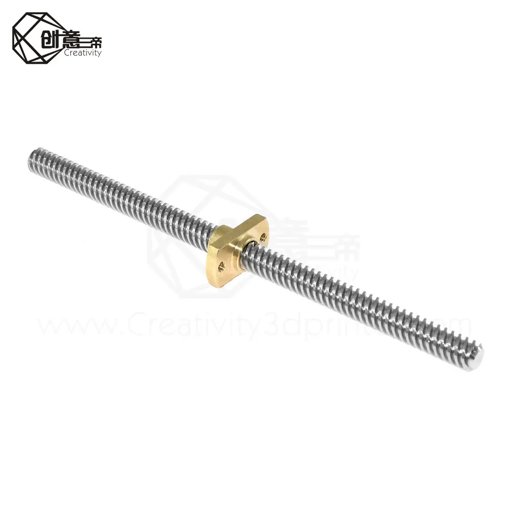 Свинцовая гайка T8 с шагом 2 мм свинцовая 8 Латунная t8x8 фланцем для деталей CNC Ender 3