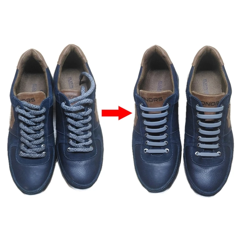 Силиконовые шнурки для мужчин и женщин эластичные резиновые без завязывания 12