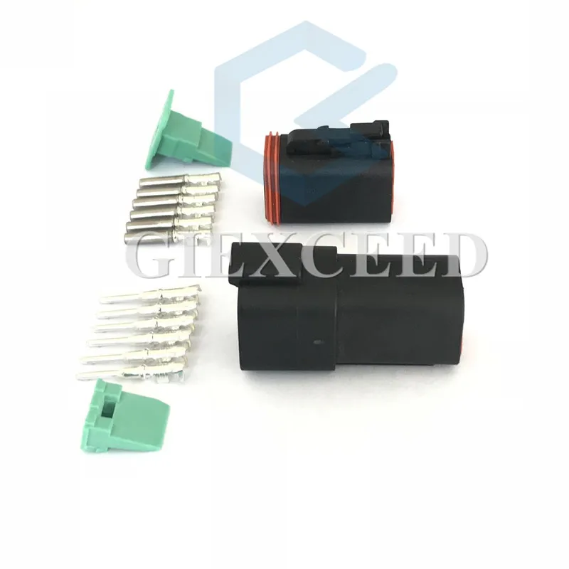 6 Pin Черный DT DT06-6S DT04-6P авто автомобиль скорость акселератора педаль Разъем