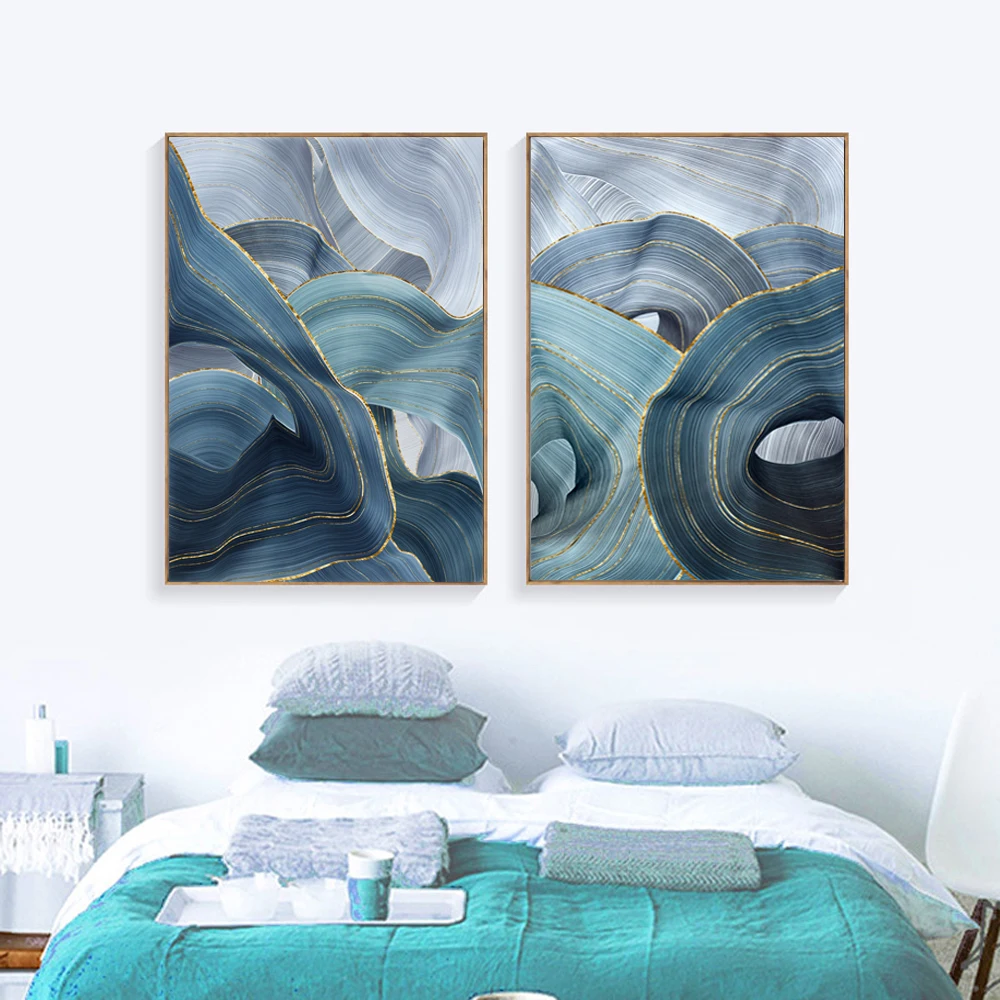 Современная Простота абстрактные картины на холсте модульная фотографии для