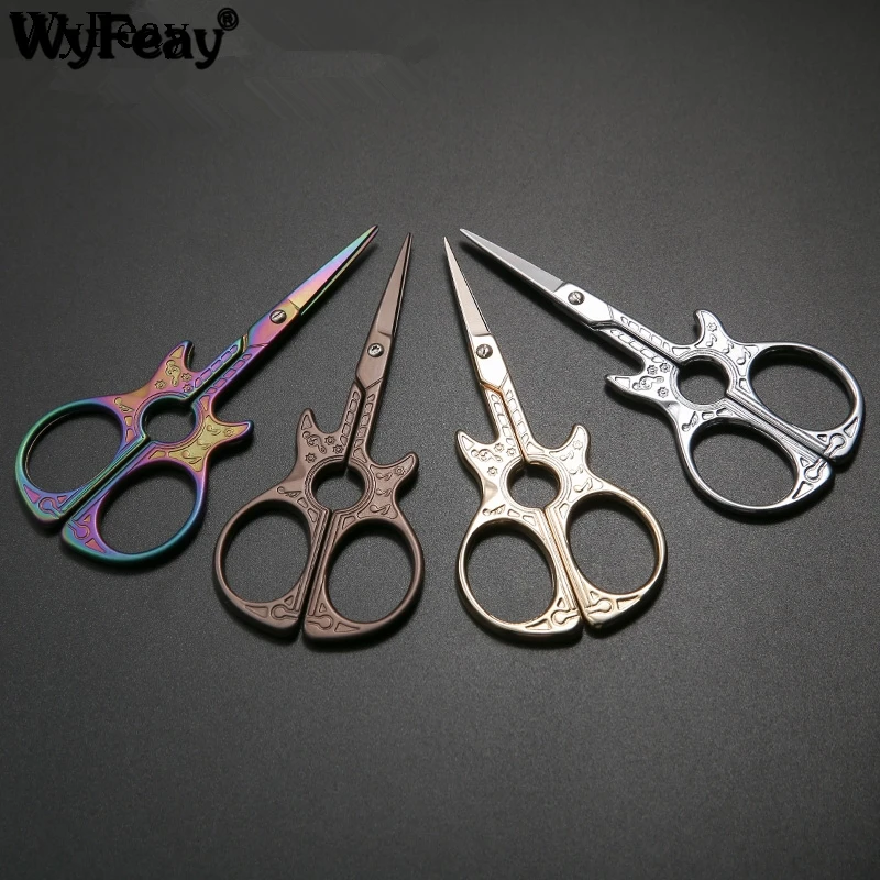 Гитары ножницы ремесленных Вышивка Ткань крестом ретро классический винтажный