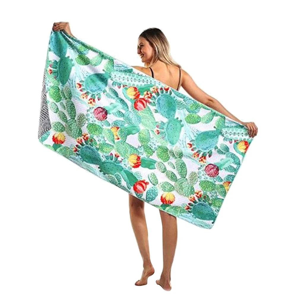 Быстросохнущее Впитывающее мягкое пляжное банное полотенце из микрофибры с