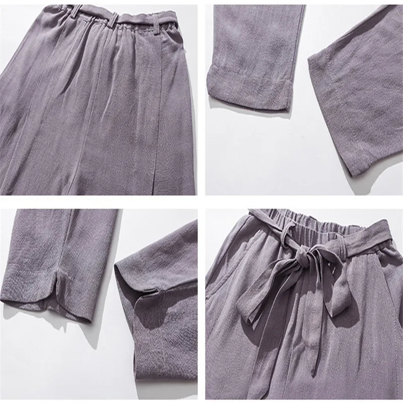 Мужские шаровары из хлопка и льна JDDTON повседневные свободные в китайском стиле