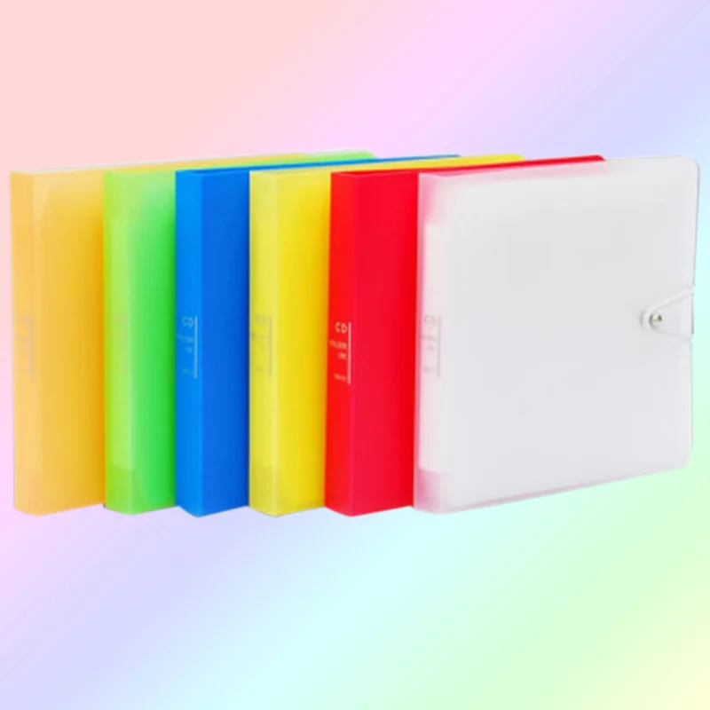 12 шт. чехол держатель для компакт дисков цветная брошюра музыка фильм пластик