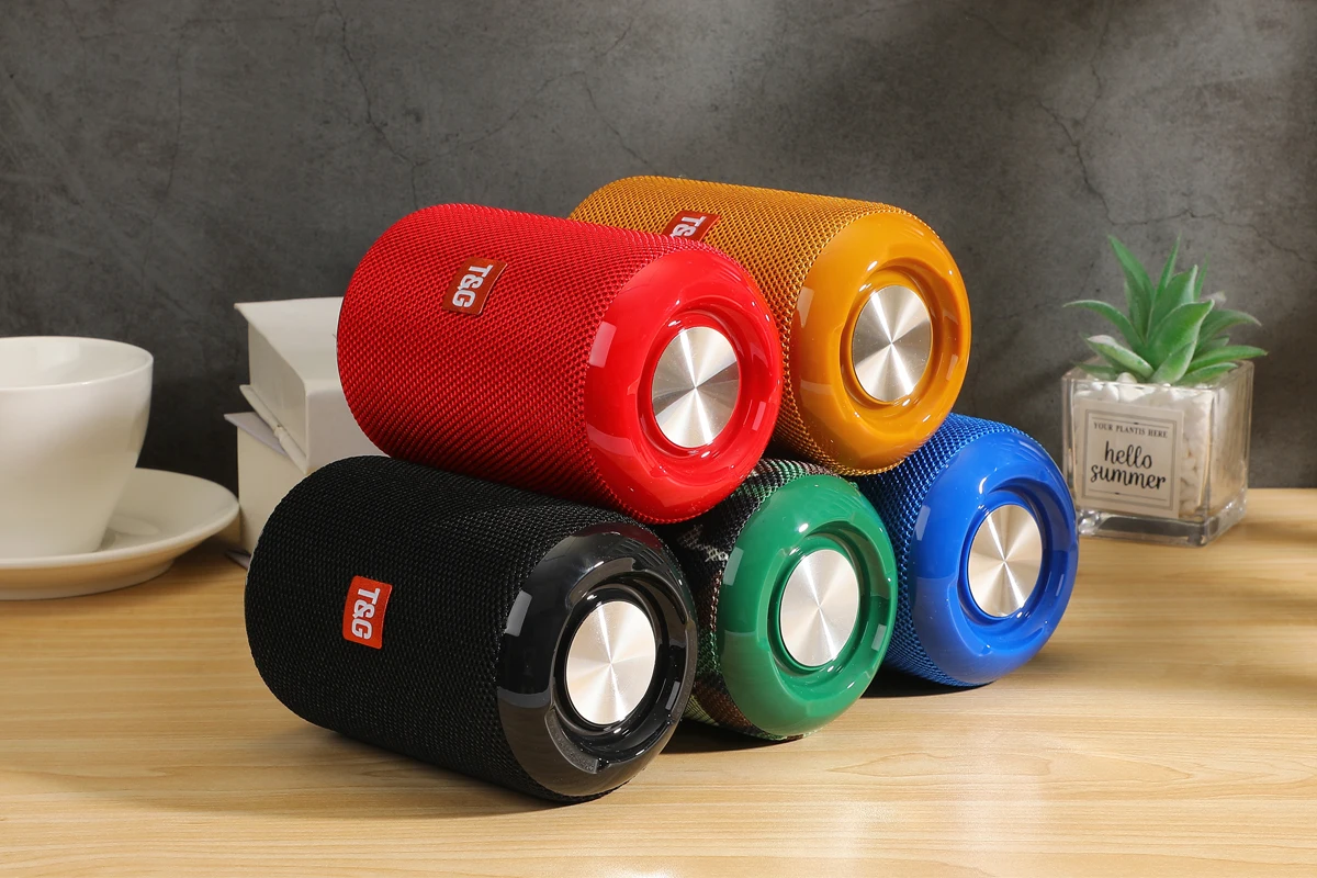 TG264 Outdoor Wireless Speaker Waterproof Bluetooth Portable Subwoofer TF MP3 Shape | Электроника