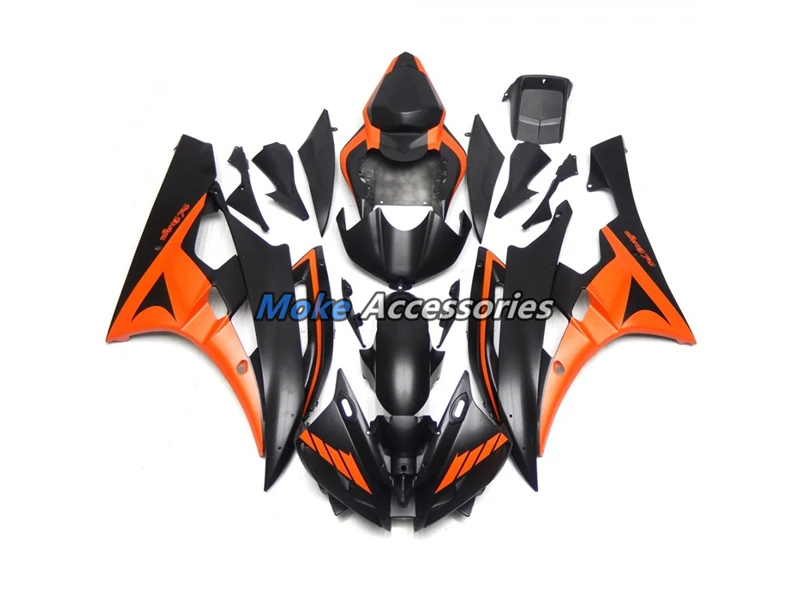 

Motorcycle Fairings Kit Fit For Yamaha R6 2006-2007 Bodywork Set High Quality ABS Injection New orange Black