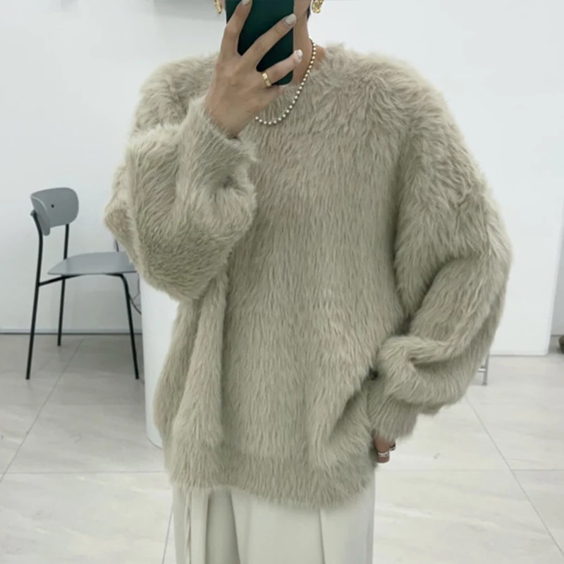 Свитер Woherb из искусственного кашемира карамельных цветов женский свободный