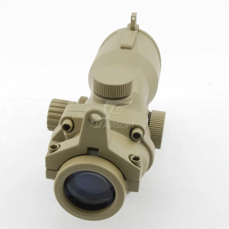 JJ страйкбол ACOG Стиль 4x32 прицел красный/зеленый сетка (черный/коричневый) полная