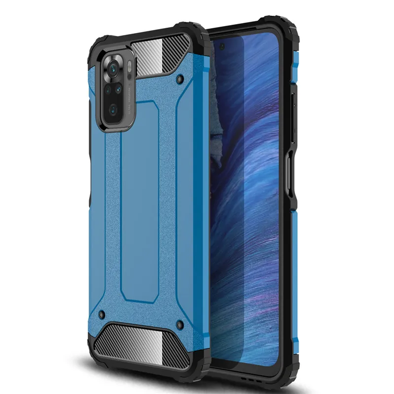 for xiaomi redmi note 10 4g case for redmi note 10 4g cover shockproof armor silicone hard pc phone case for redmi note 10 4g free global shipping