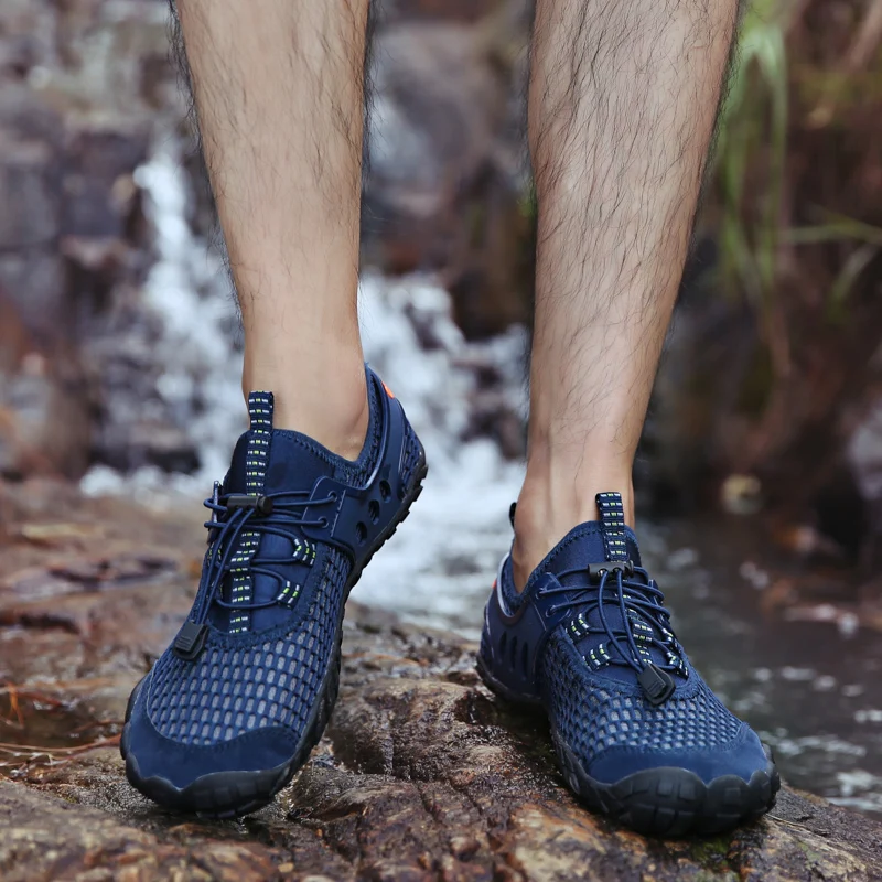 

Outdoor Sports Upstream Aqua Shoes Air Mesh Men Fishing Swim Water Beach Shoes Nonslip Hiking Wading Shoes Travel Women Sneakers