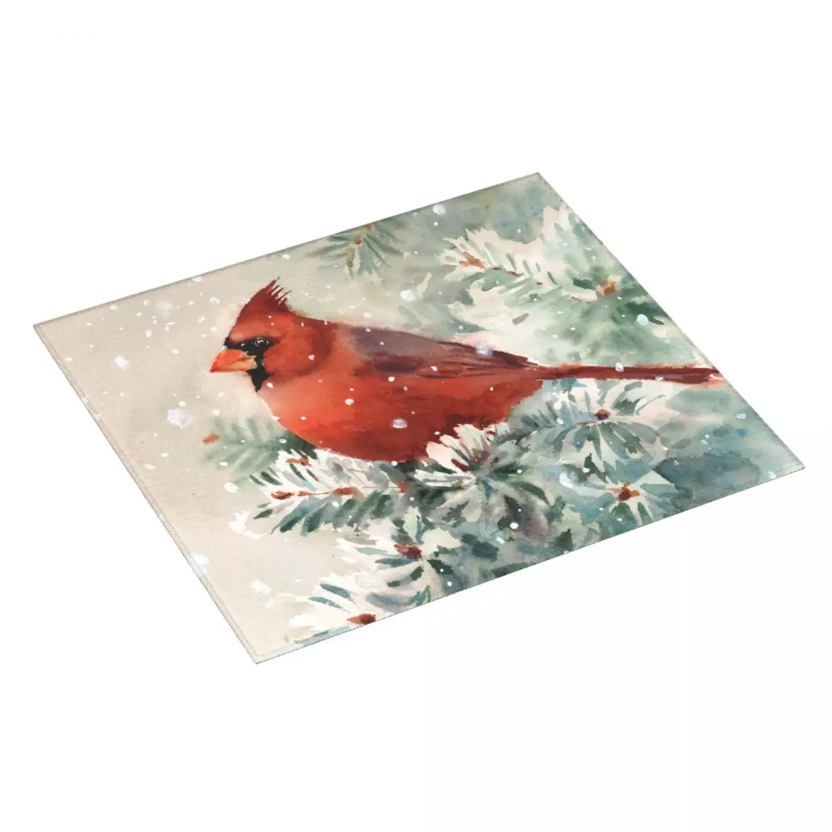 Коврик для сушки посуды на кухне зимний водоотталкивающий коврик с рисунком