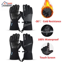 men women waterproof winter cycling gloves windproof outdoor sports skiing gloves bike bicycle motorcycle scooter warm gloves