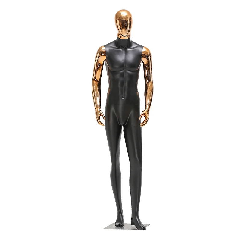 

Full Body Men Mannequin Electroplated Model Full Body Dummy Hot Sale