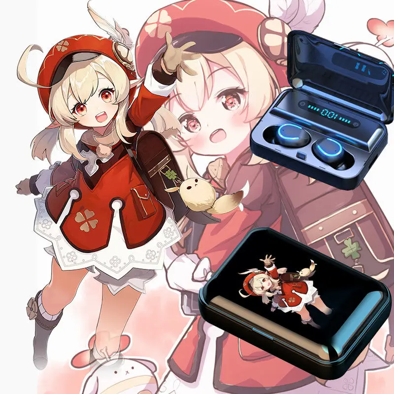 Buy جينشين تأثير كلي سماعات بلوتوث تشونغلي شياو فينتي كيتشينغ باربرا مونا الحلاقة تأثيري ل أندرويد سماعات لاسلكية 5.0 HD