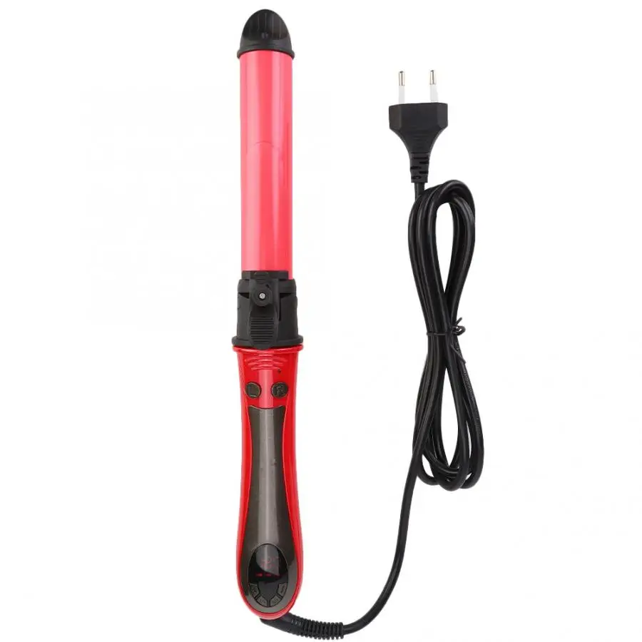 

Accessories 2 in 1 Electric Hair Curler Curling Iron Hair Styling Tool LCD Display EU Plug 100-240V Curly Hair