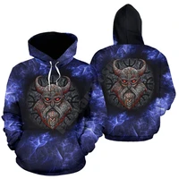 stone viking with a horned helmet 3d printed hoodies fashion pullover men for women sweatshirts sweater cosplay costumes