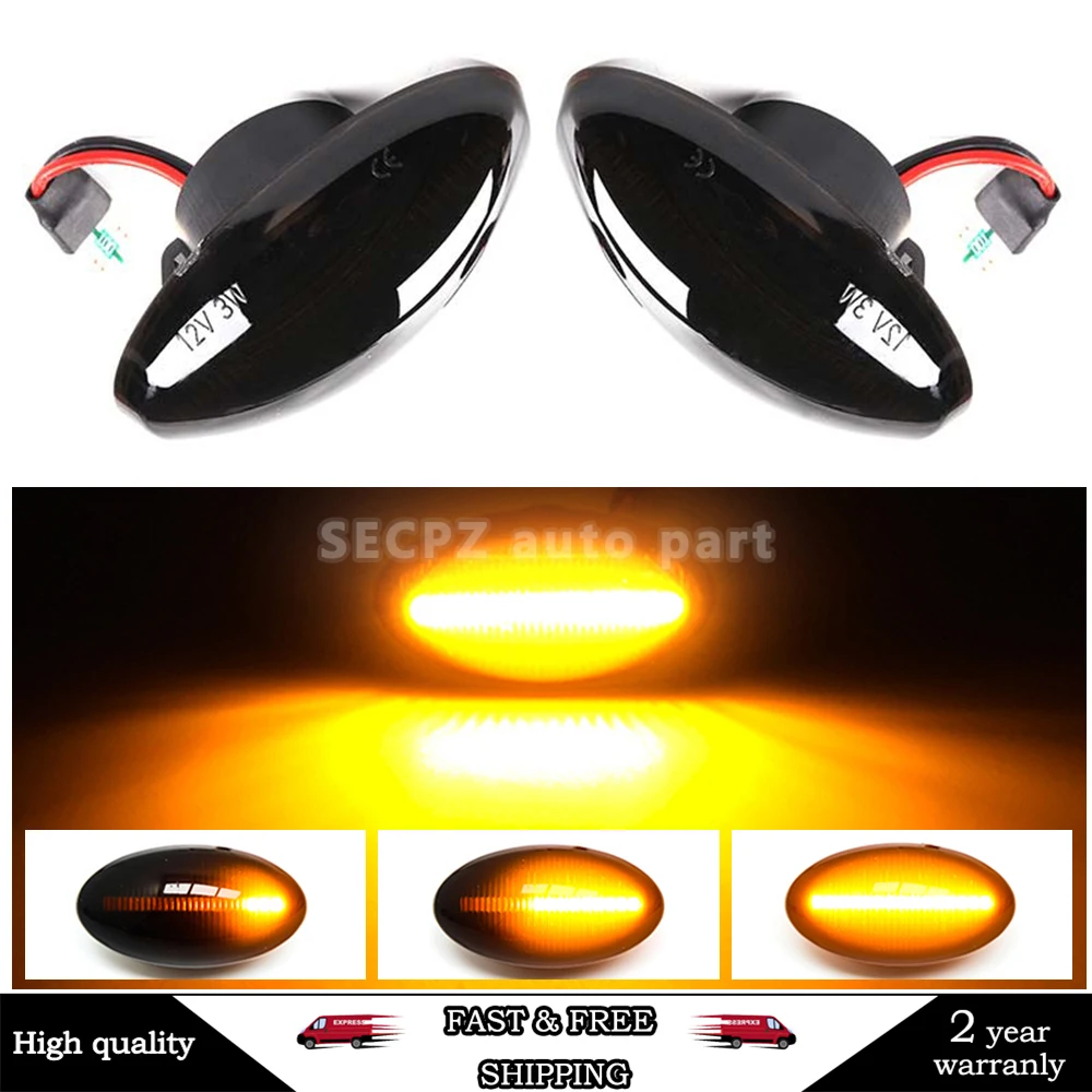 

For BMW for MINI Cooper R50 R52 R53 2002-2008 Dynamic LED Side Marker Light Flowing Side Repeater Lamp Error Free Panel Lamp