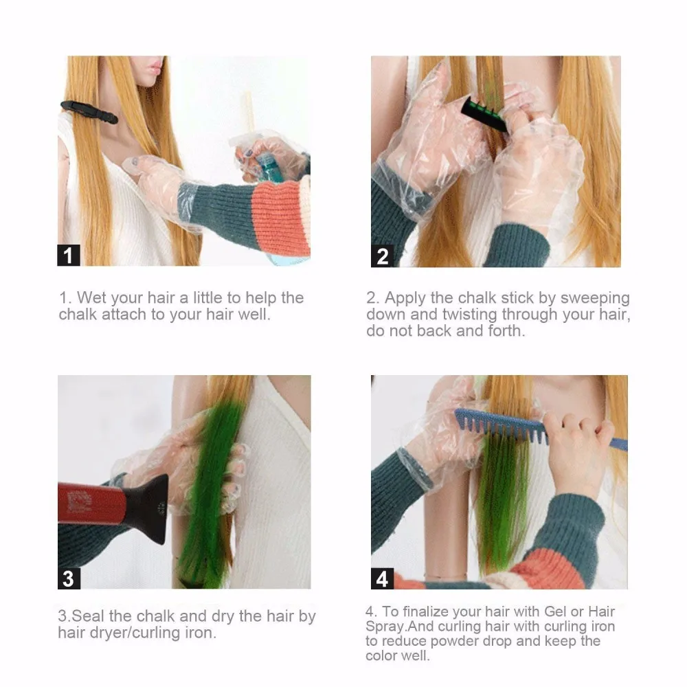 6 цветов s мини одноразовые для личного использования мелок волос цвет расческа