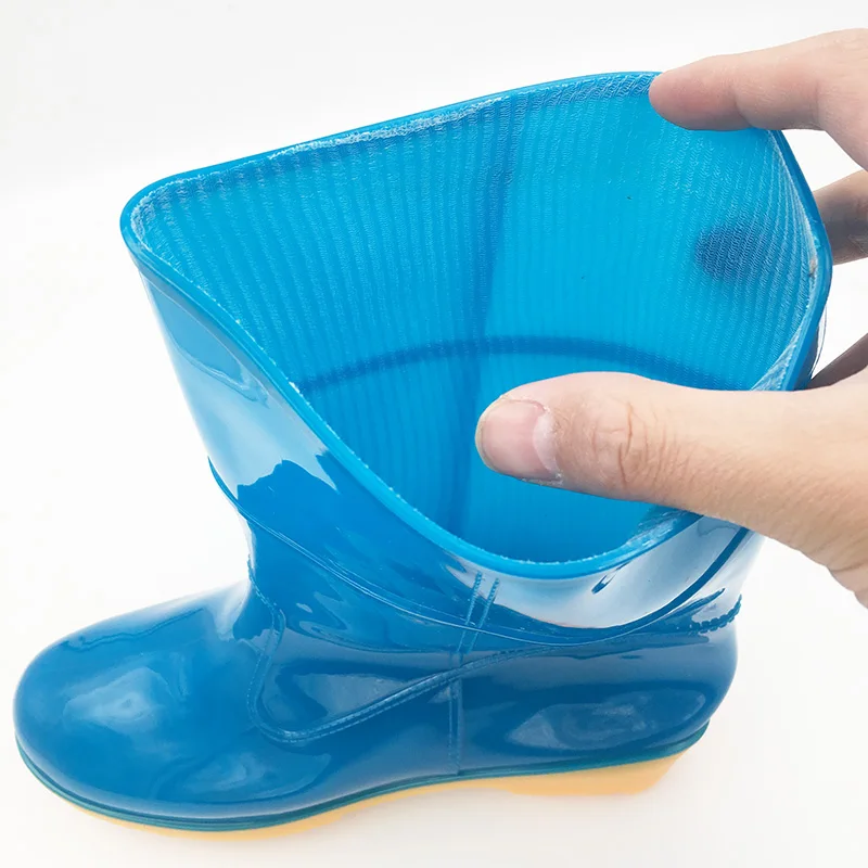 Сапоги Aleafalling женские резиновые водонепроницаемые ботильоны на плоской подошве