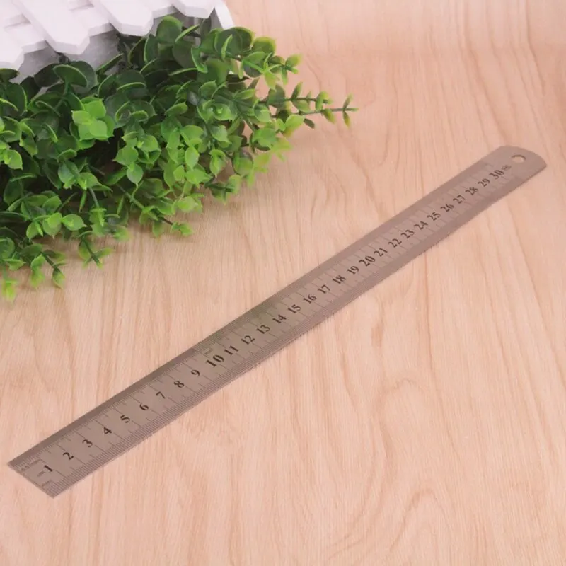 

Metric Steel Ruler Stainless Steel Metric Ruler Double-sided Scale Precision Measuring Tool 30CM/50CM Steel Straight Ruler 1Pcs