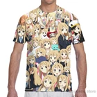 K-On! -Mugi мужская женская футболка с принтом, модная футболка для девочек, топы для мальчиков, футболки, летние футболки с коротким рукавом