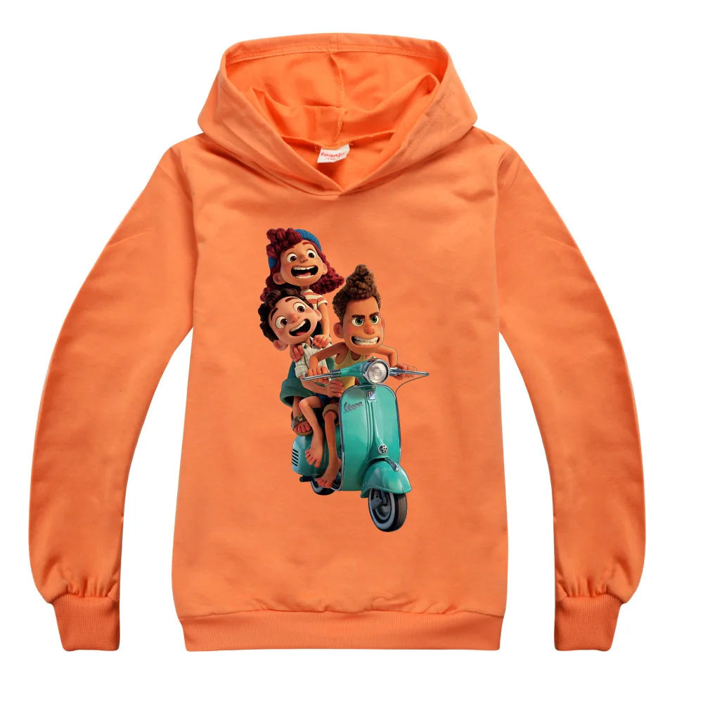 Toddler Fashion Autumn Hoodie Children Sweatshirts Kids Boy Girl Cartoon luca Streetwear Coat Cotton T-shirt Pullovers Jacket |