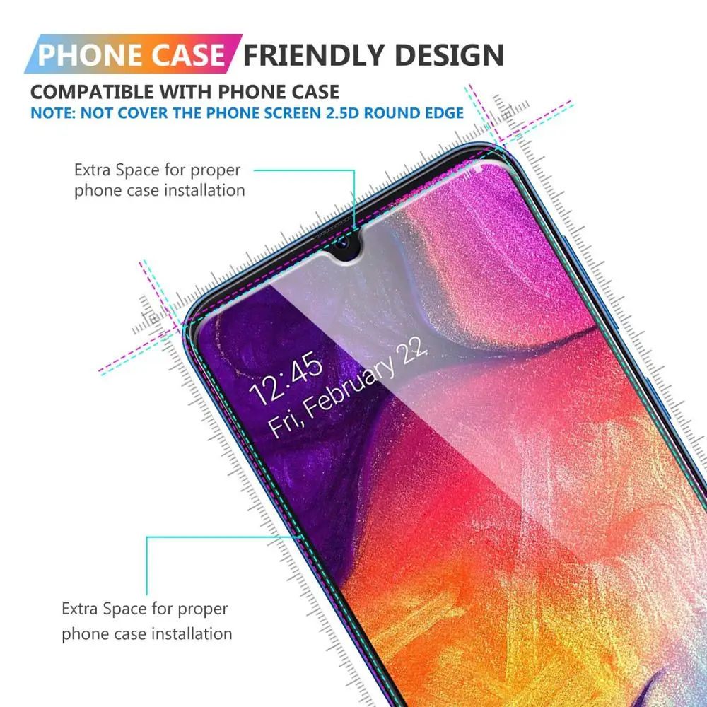 Полностью покрывающее закаленное Стекло для samsung Galaxy J4 J6 A8 A6 плюс A10 A20 A20E A30 A40 A50 A70 Экран защитная пленка 9H 2.5D