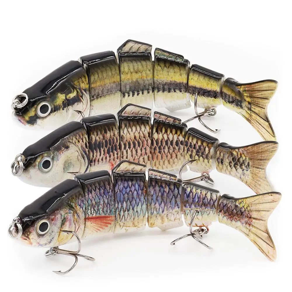 Погружной кренкбейт 12 см 25 г рыболовные приманки наживки 6 сегментов жесткая