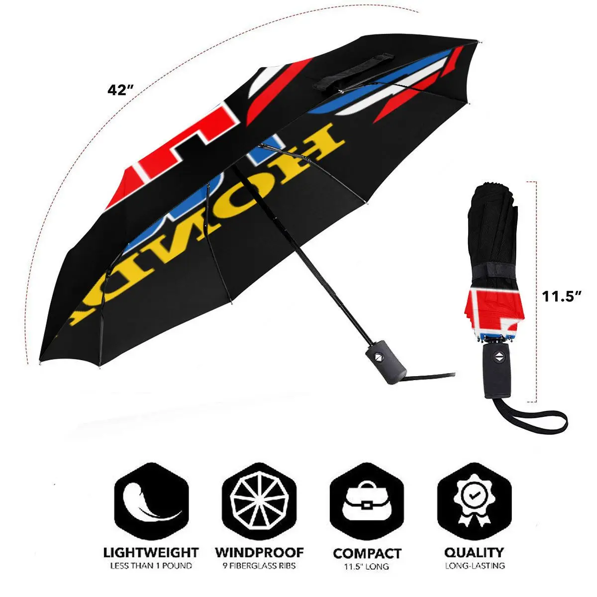 Автоматический зонт Hrc Honda Racing 923 пляжный зонтик от дождя Аниме Зонтик женские