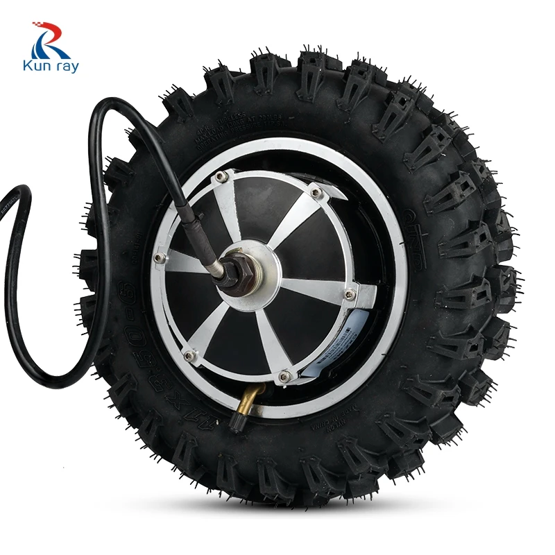 

Электрический бесщеточный мотор-редуктор 48В 350 Вт, 11-дюймовый 12-дюймовый 14-дюймовый 45нм 5-10км/ч мотор-колесо, мотор для уборки снега, скутера