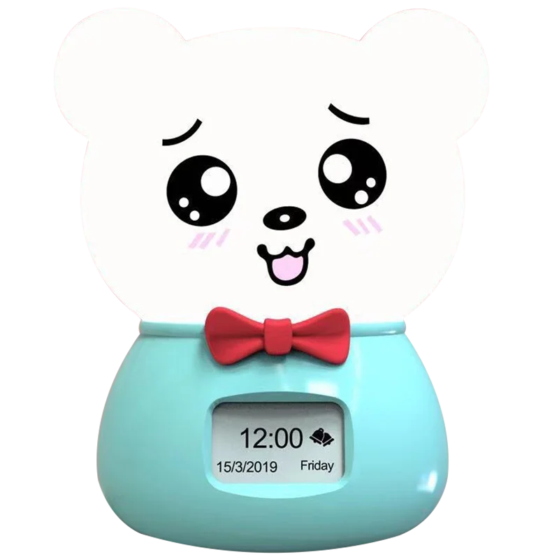 Детский будильник с ночной подсветкой беспроводные Часы Bluetooth динамиком умные