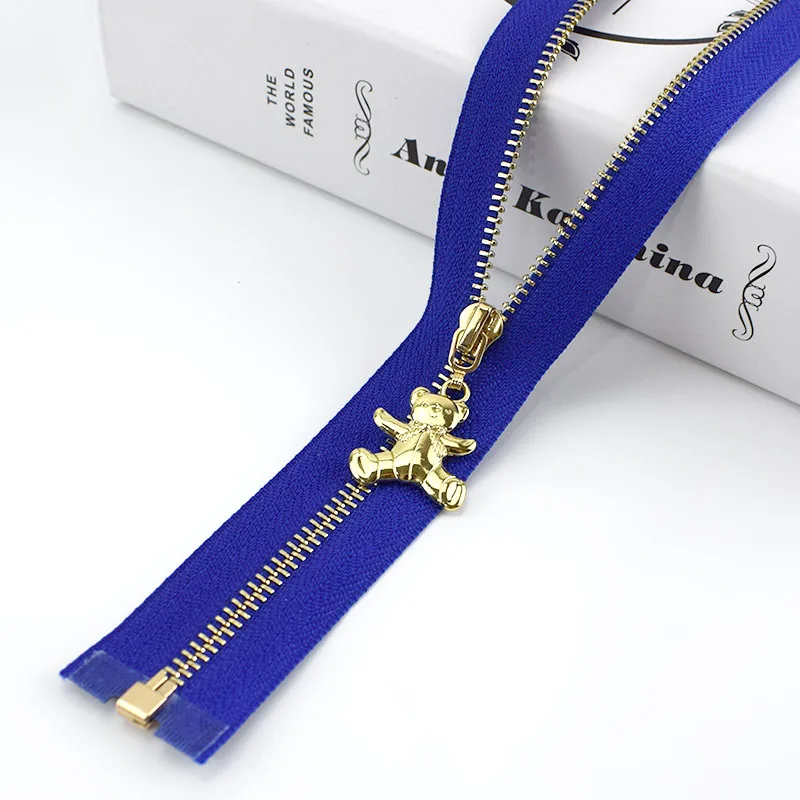Royalblue Meetee 2 шт 40-70 см 3# Металлические молнии Open-End Авто замок золотая молния DIY сумки кошелек Декор одежды молния Швейные аксессуары ZA049 - Цвет: Royalblue