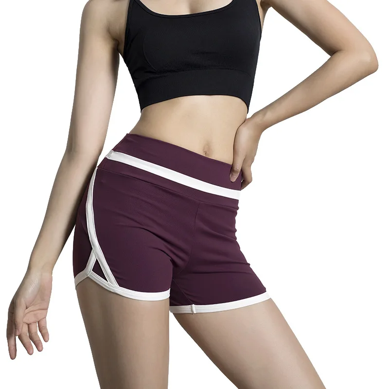 

Summer Letter Printing Casual Sports Running Fitness Yoga Slim Anti-running Quick-drying Pants Running Shorts Women 07MH247