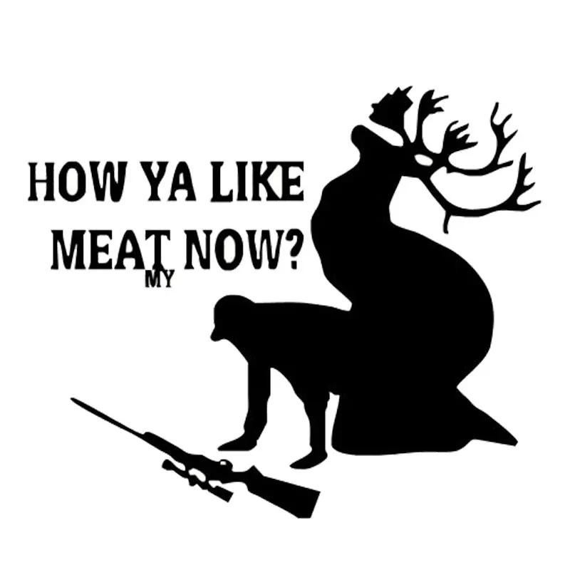 

18 см * 15 см автостайлинг сексуальный как я люблю мое мясо сейчас охотничий корпус наклейка s ноутбук чемодан шлем скейтборд стикер