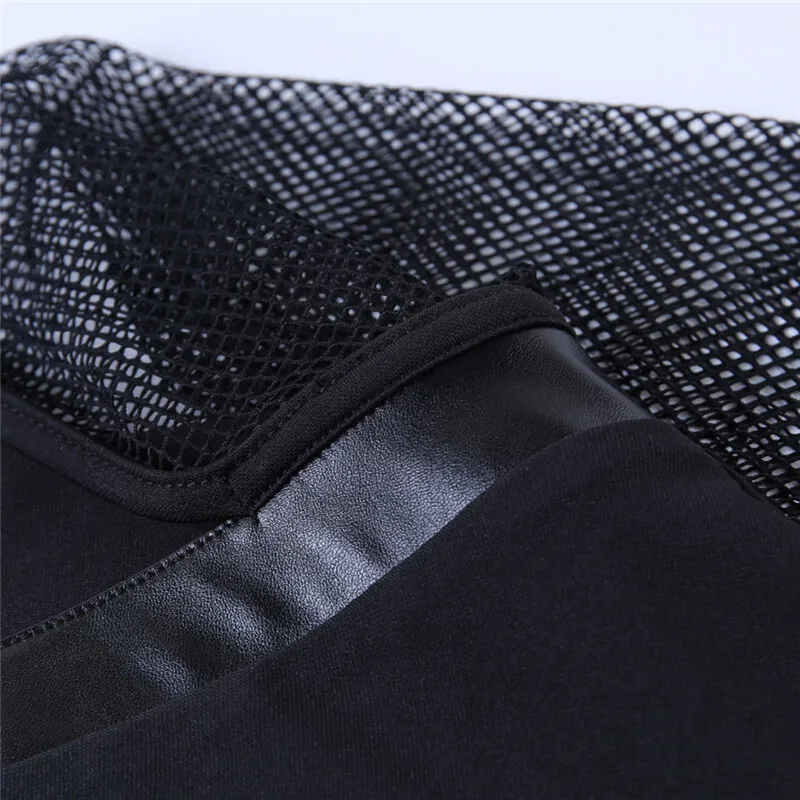 Готическое темное элегантное черное платье в готическом стиле панк ажурное