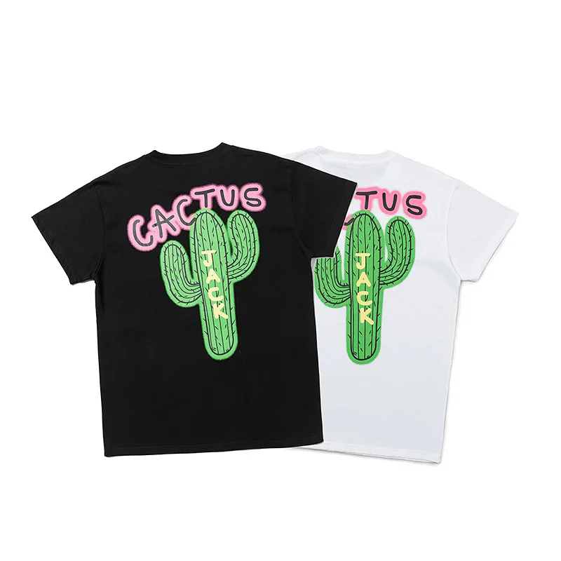 

NAGRI tide brand new men's wear Wang Yibo same short-sleeved shirt cactus loose Kanye peripheral loose T-shirt