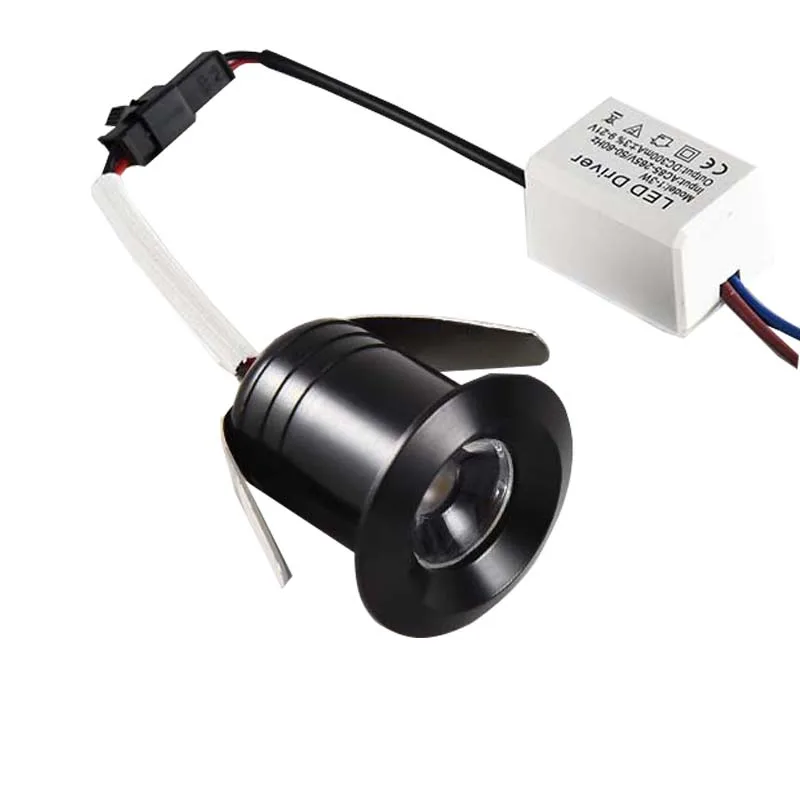 Серебристые/черные/белые приглушаемые миниатюрные светодиодные светильники 3 Вт