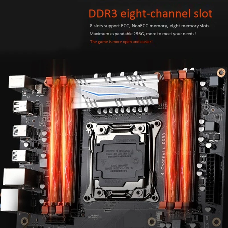 x99 материнская плата симулятор мульти-Открытый Настольный хост компьютер Lga2011-3 Ddr3 три поколения памяти Поддержка E5 2678V3